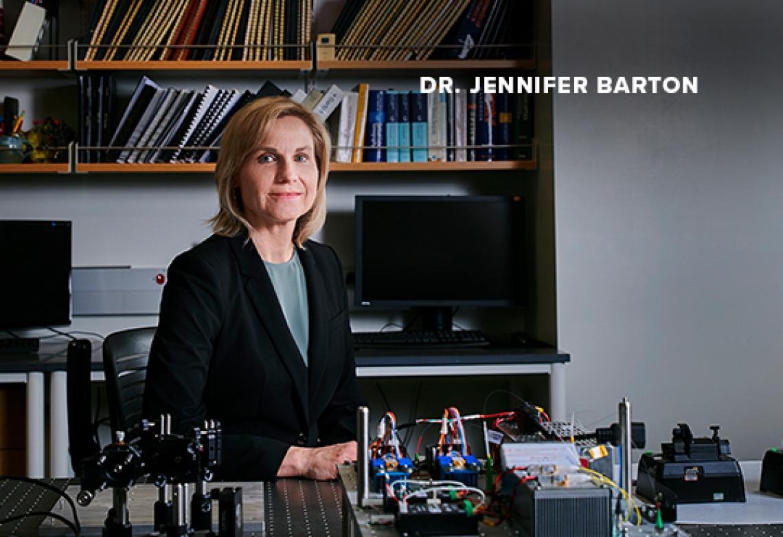 Jennifer Barton in the Lab